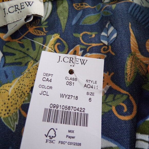 NWT J crew animal print wrap dress 6 - Picture 8 of 9
